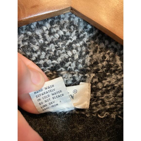 Dorman Wool Coat Womens Medium Gray Heavyweight Long Line Artsy Lagenlook Pocket - Picture 14 of 16